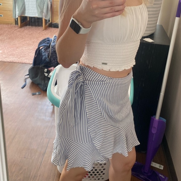 Abercrombie Wrap Bottom Striped Skirt - Picture 5 of 5